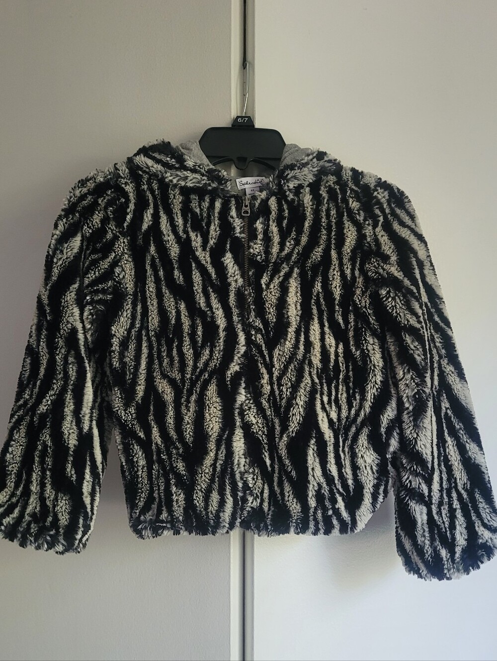 6x Splendid Furry Zip Hoodie With Jersey Lining